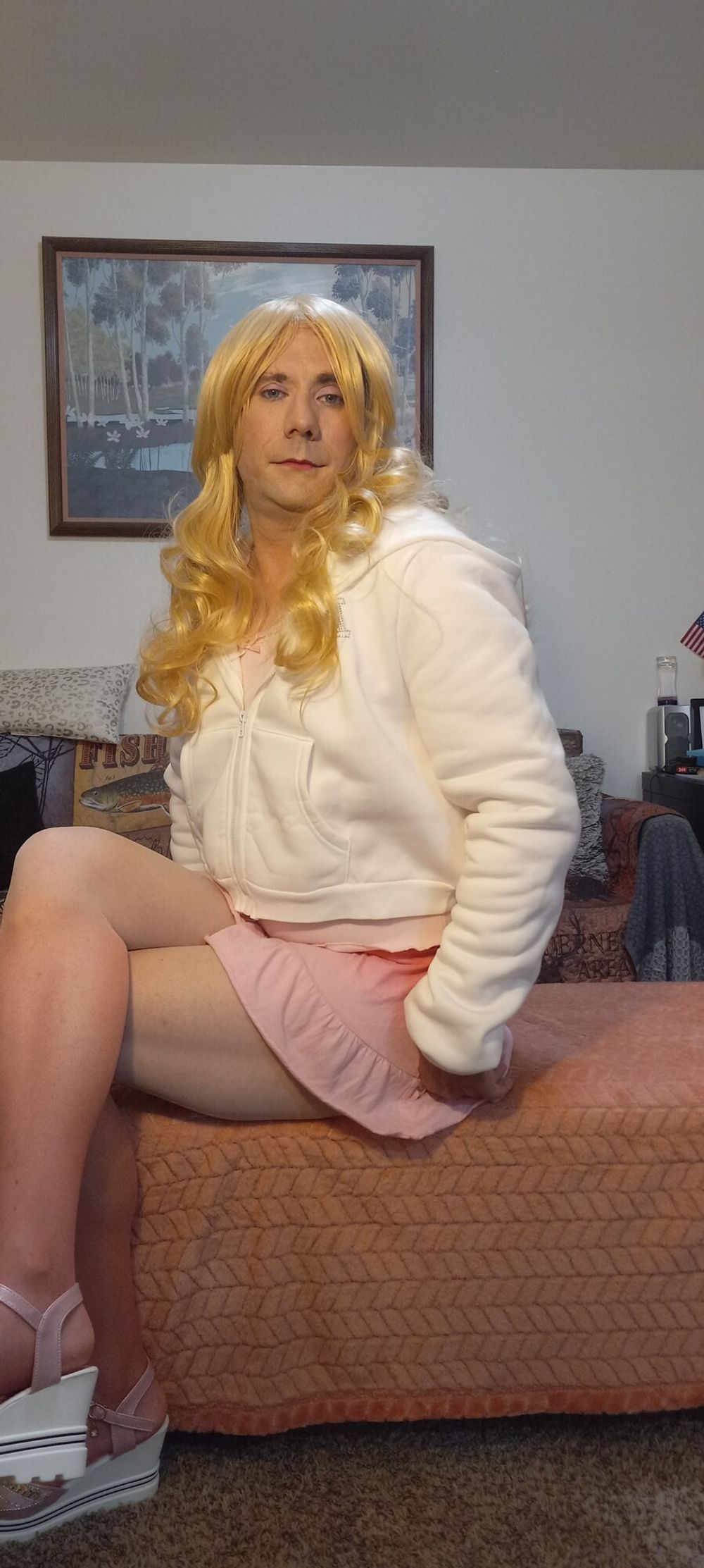 Sissy crossdresser Erica first showing of her girly face #7