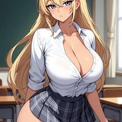 " Le troie entai della scuola allargano i loro culi succosi e drippi