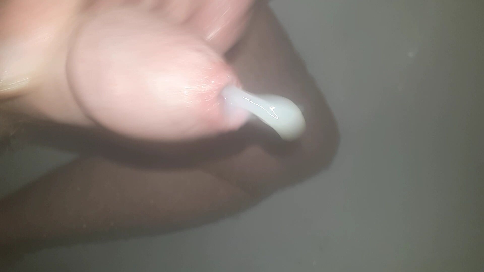my uncut cock shooting its load #3