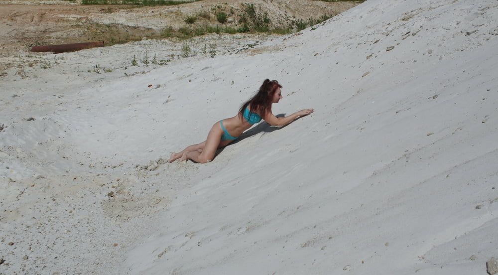 On White Sand in turquos bikini #44