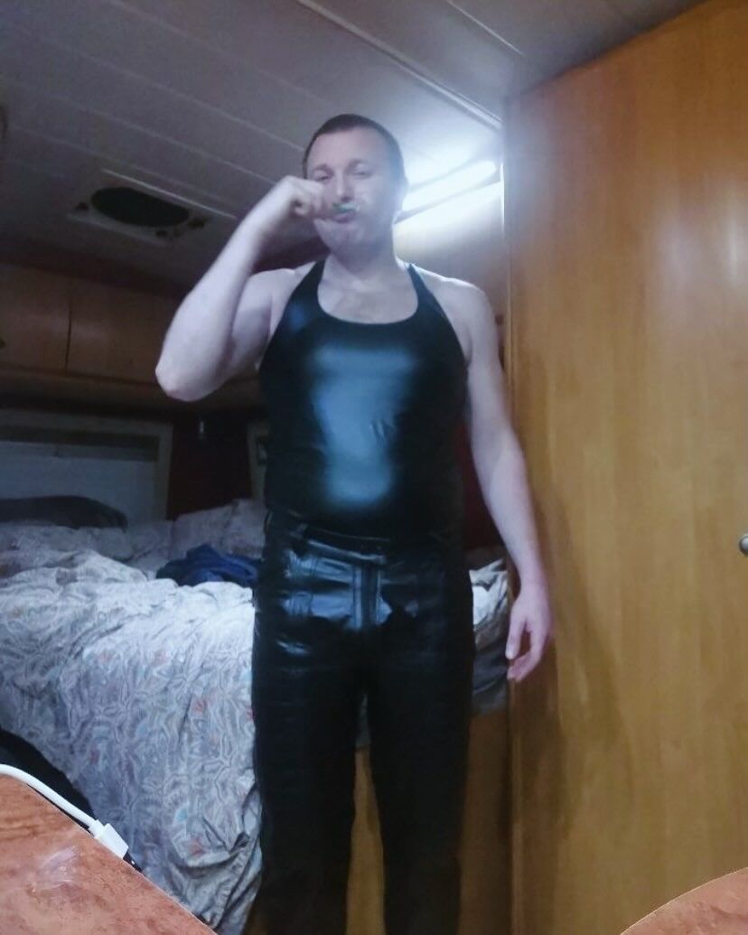 Myself in leather  #2