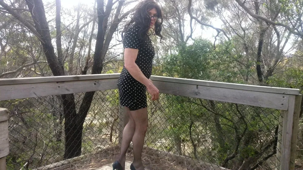 Crossdress Road trip- out on the boardwalk #3