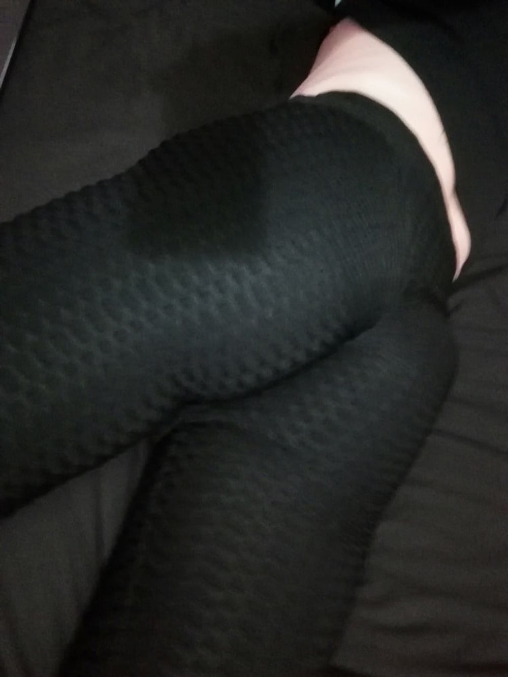 Hi waist black scrunch yoga leggings #4