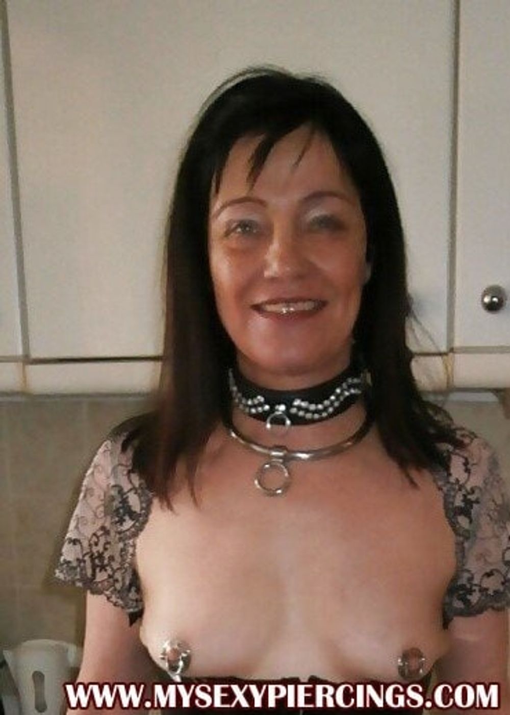 My Sexy Piercings - Pierced BDSM Granny slave #2