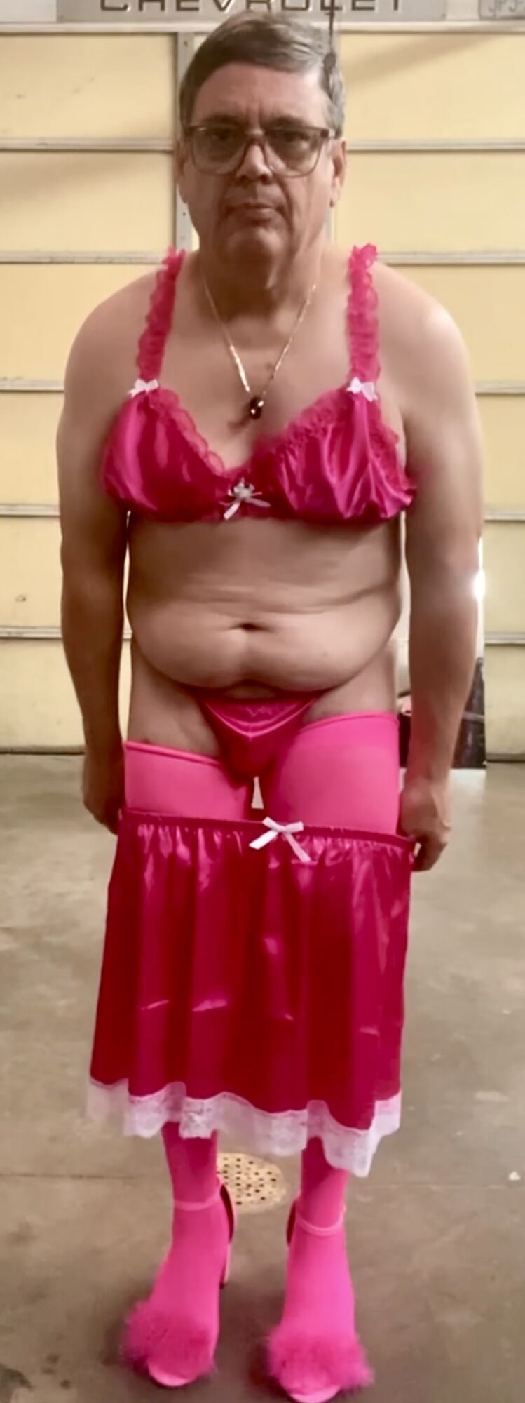 Black Dress and Pink Lingerie  #14