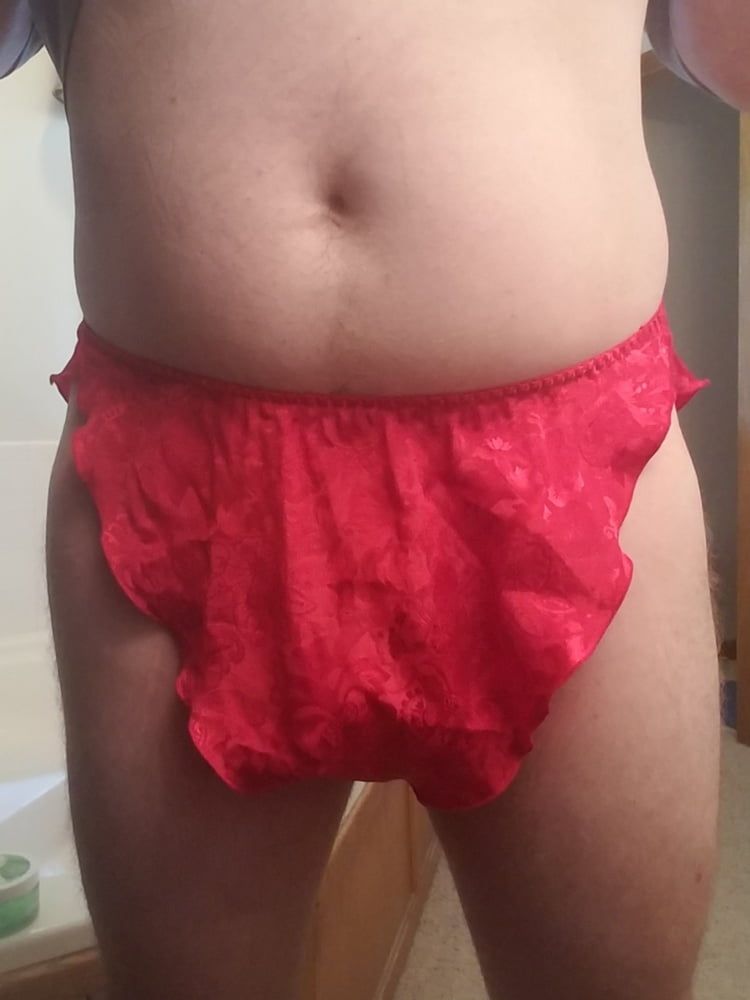 Red tap panties #6
