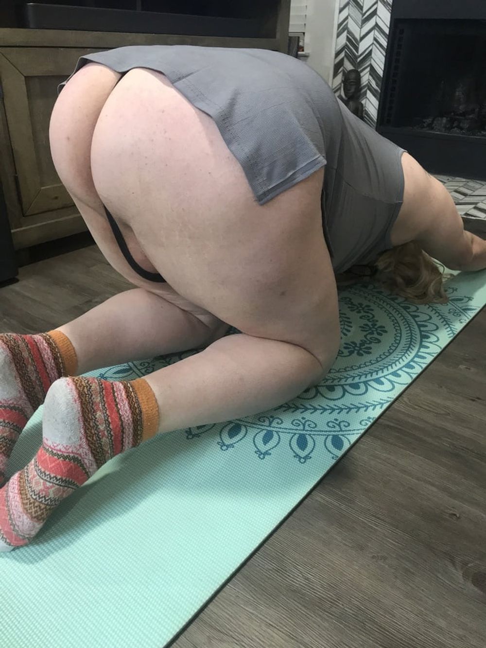 CD doing yoga #5