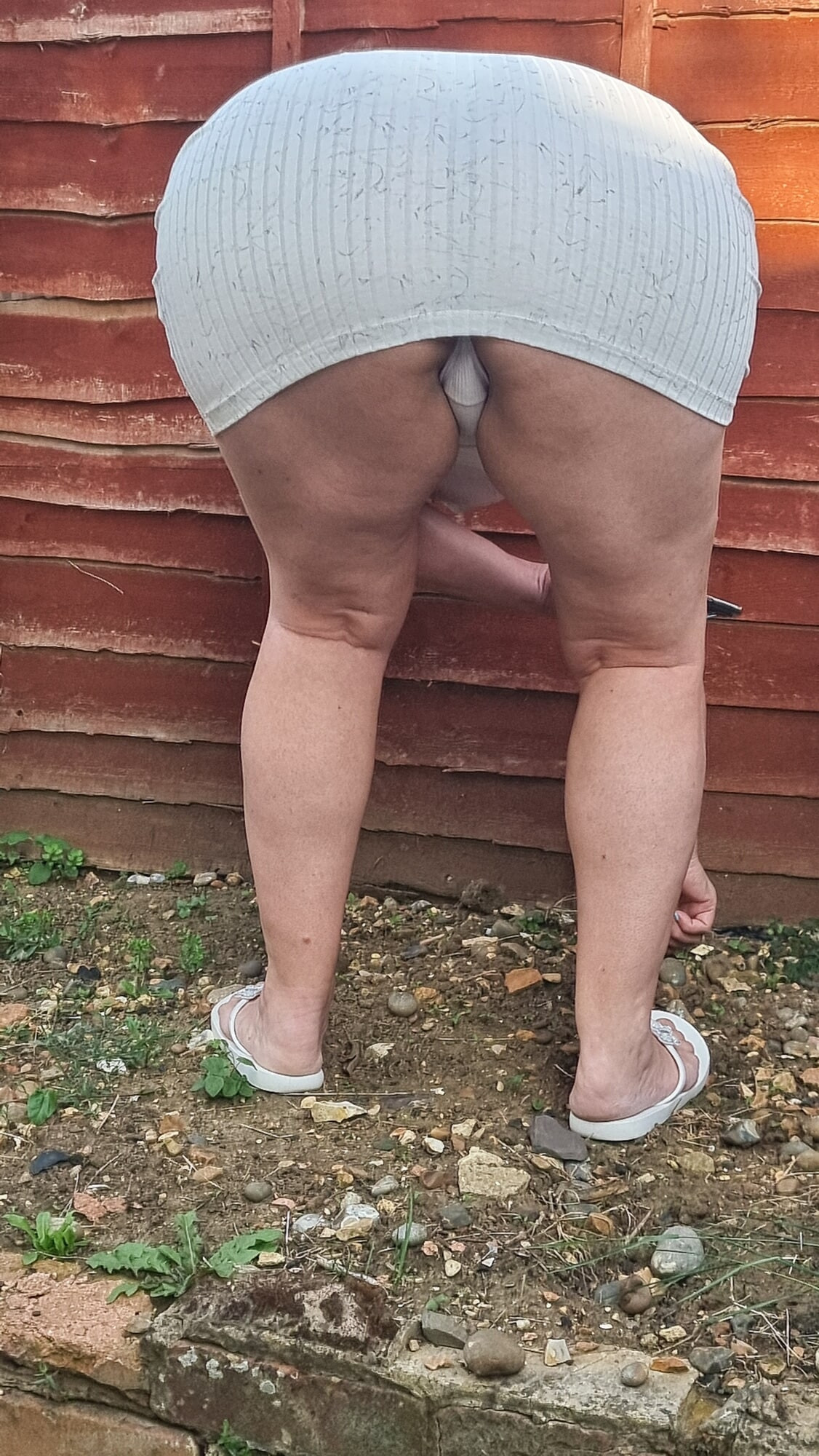 Wife gardening 
