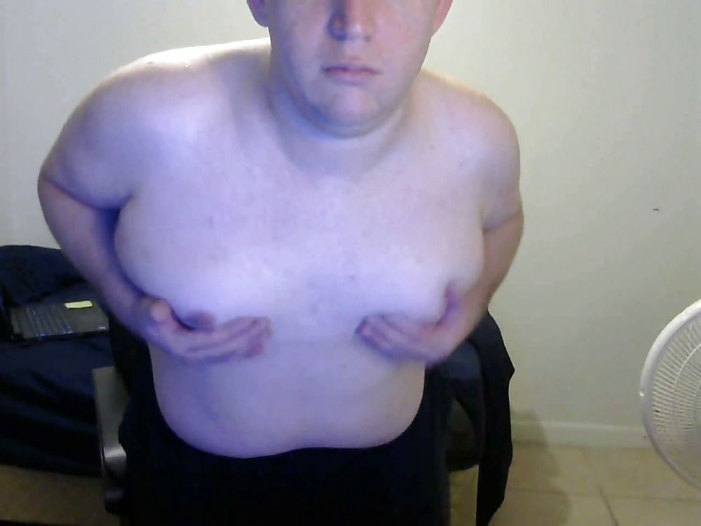 fat boy Jacob masturbating on cam #15