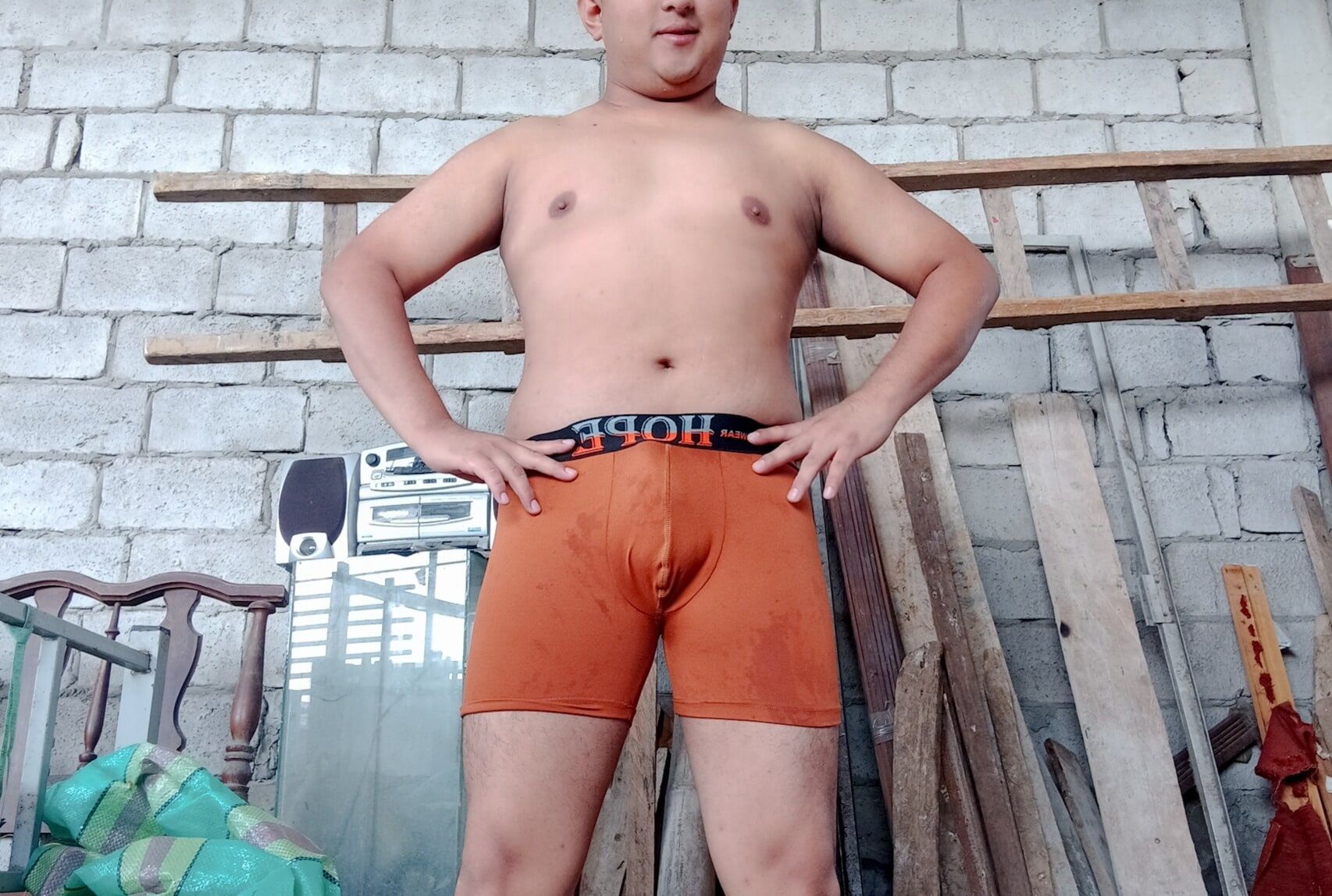 In Boxer (Brown) - on my terrace #22