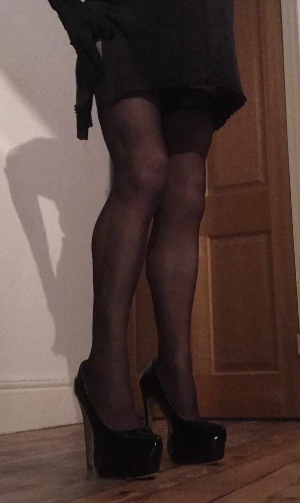babe in lace top stockings #10