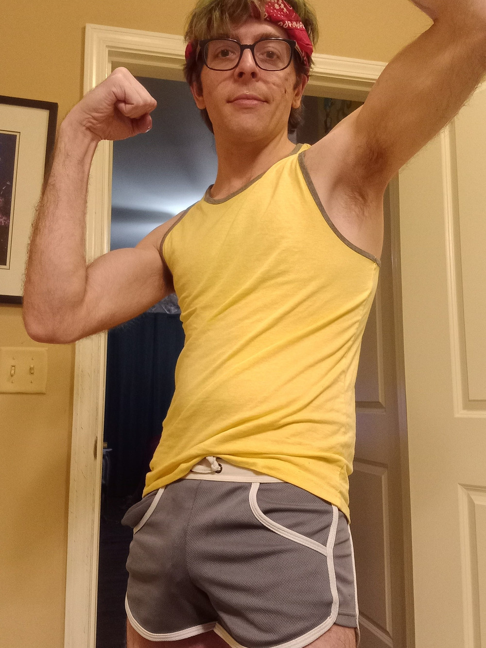 Puppers Showing off in underwear...again #13