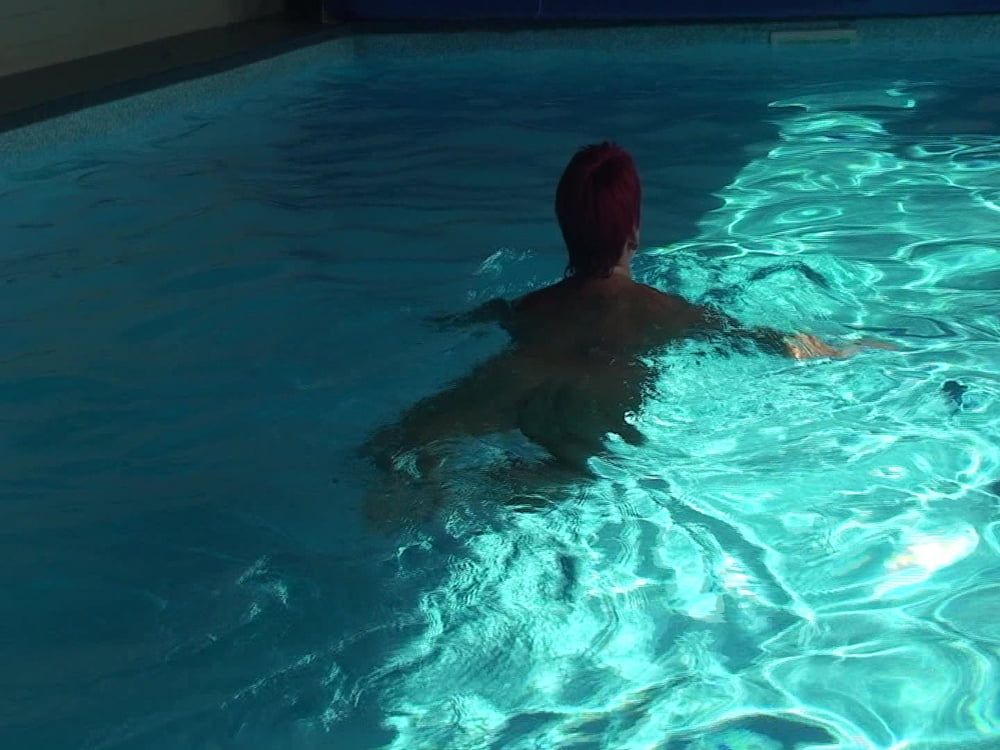 Naked swim in the pool #11