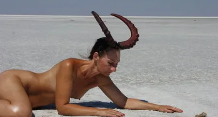 crawling on a salt lake         