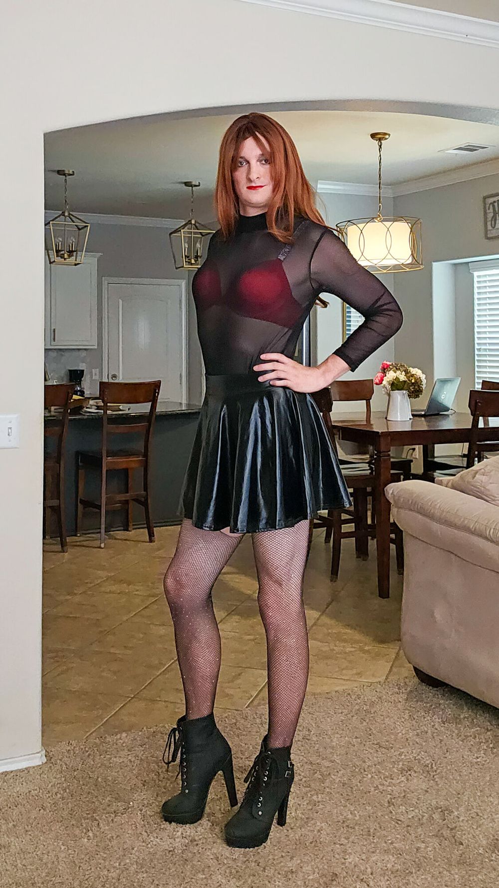 Redhead Sissy Kristina #10