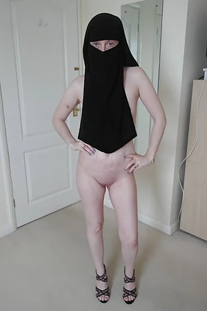 british wife naked in black niqab        