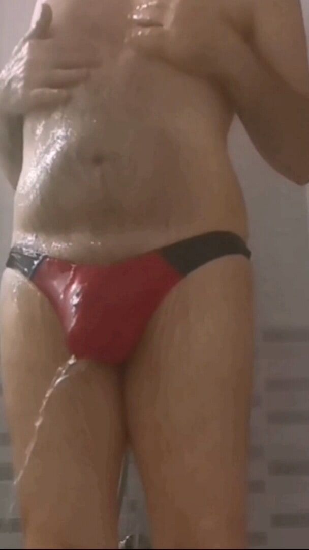 HOT WET RED THONG #8