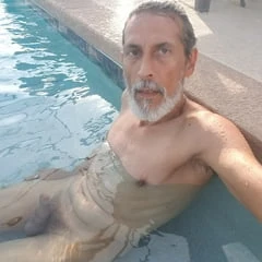 Hanging out dick