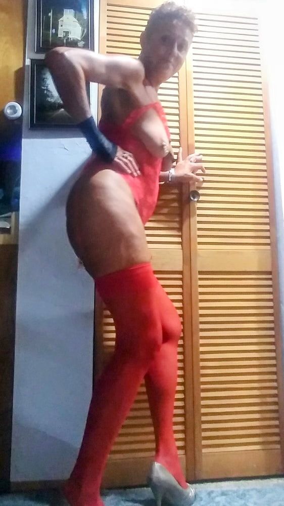 Who is the Lady in Red - cleanjean ... red lingerie that is! #20