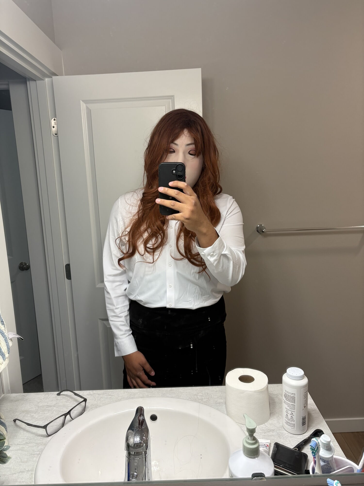 Office sissy comes home