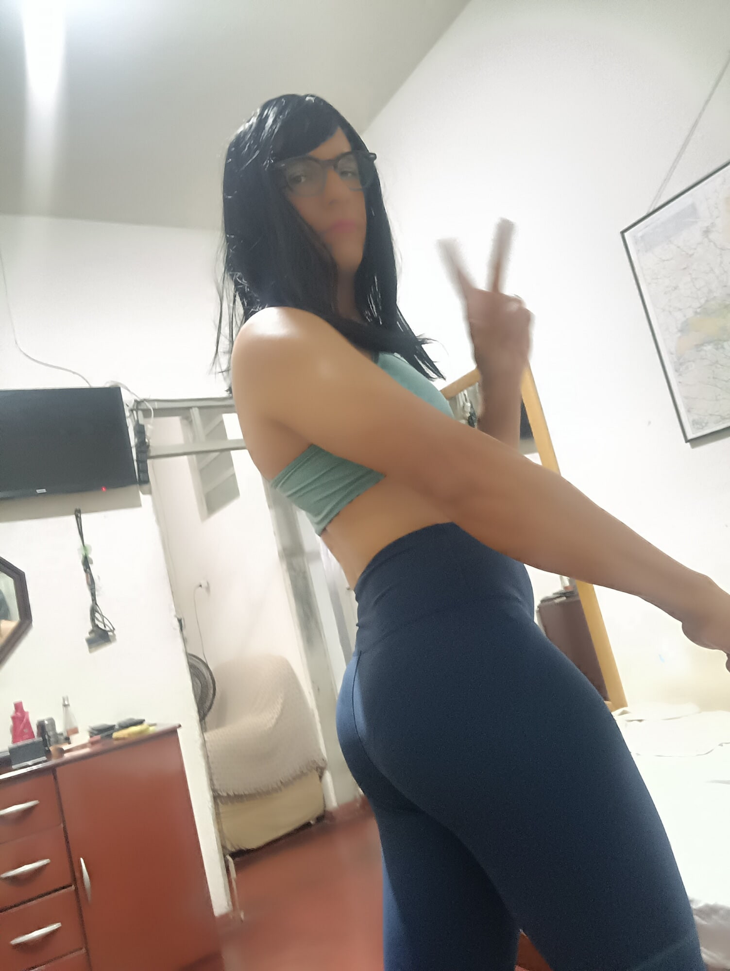 Sakura Nakamura Cute Legging Gym  #46