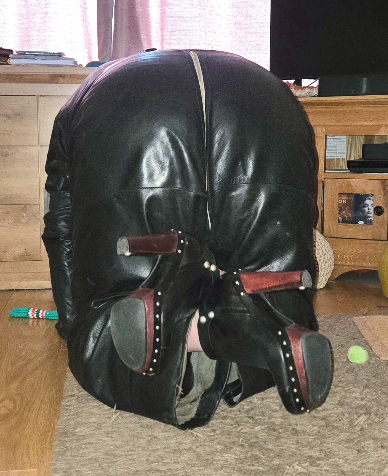Leather gimp suit