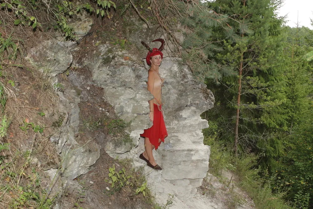 Forest Satyr on the Rock #9