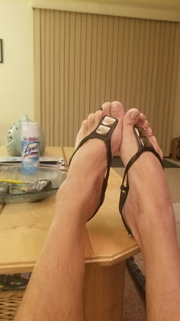 Male wearing pretty girls shoes