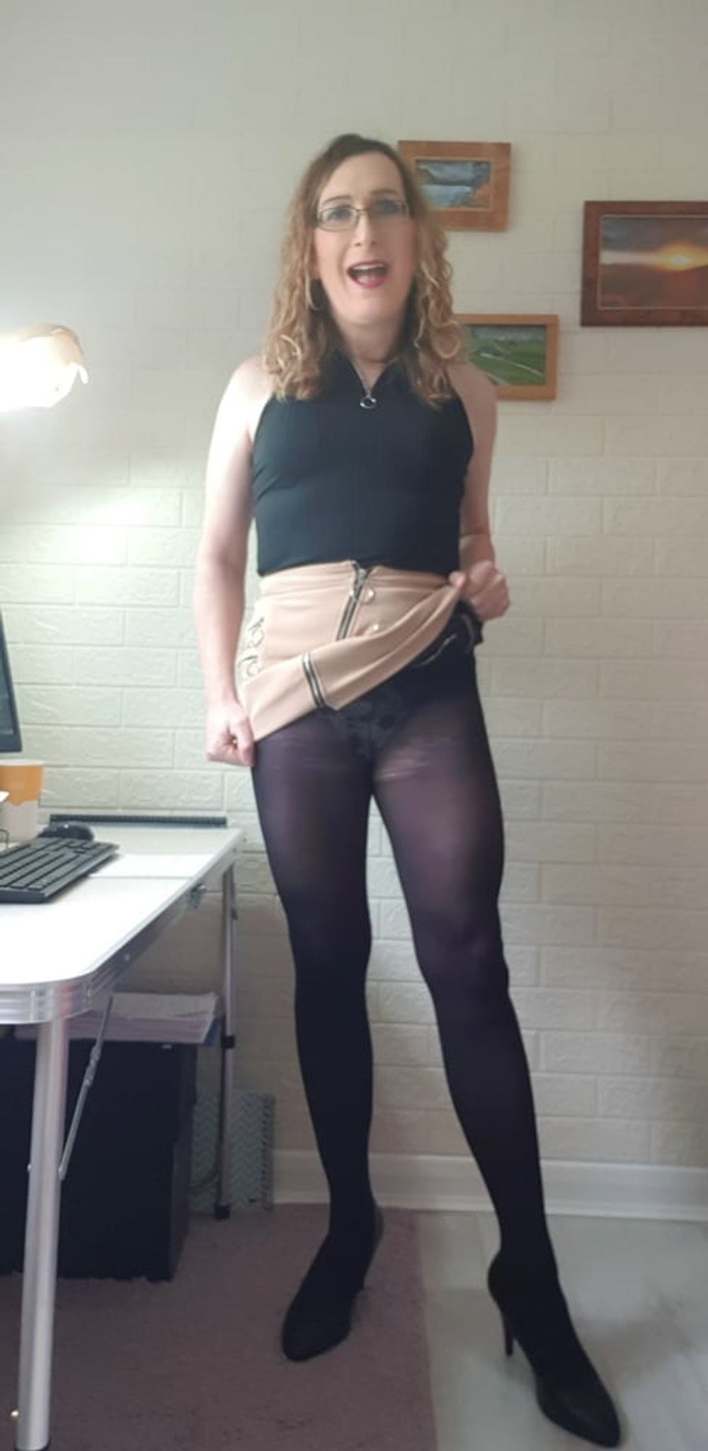 Sexy Black Opaque Tights  #31