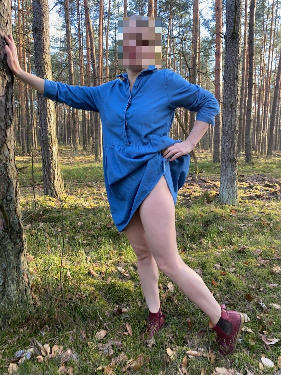 Bare bum in the forest #23