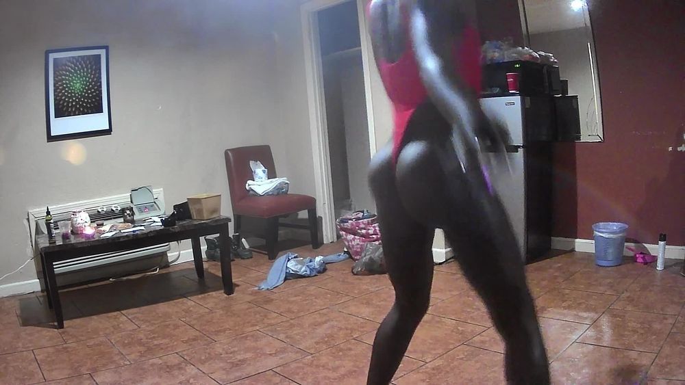 Sexy Chocolate milf Completely Nude Petite Spinner #13