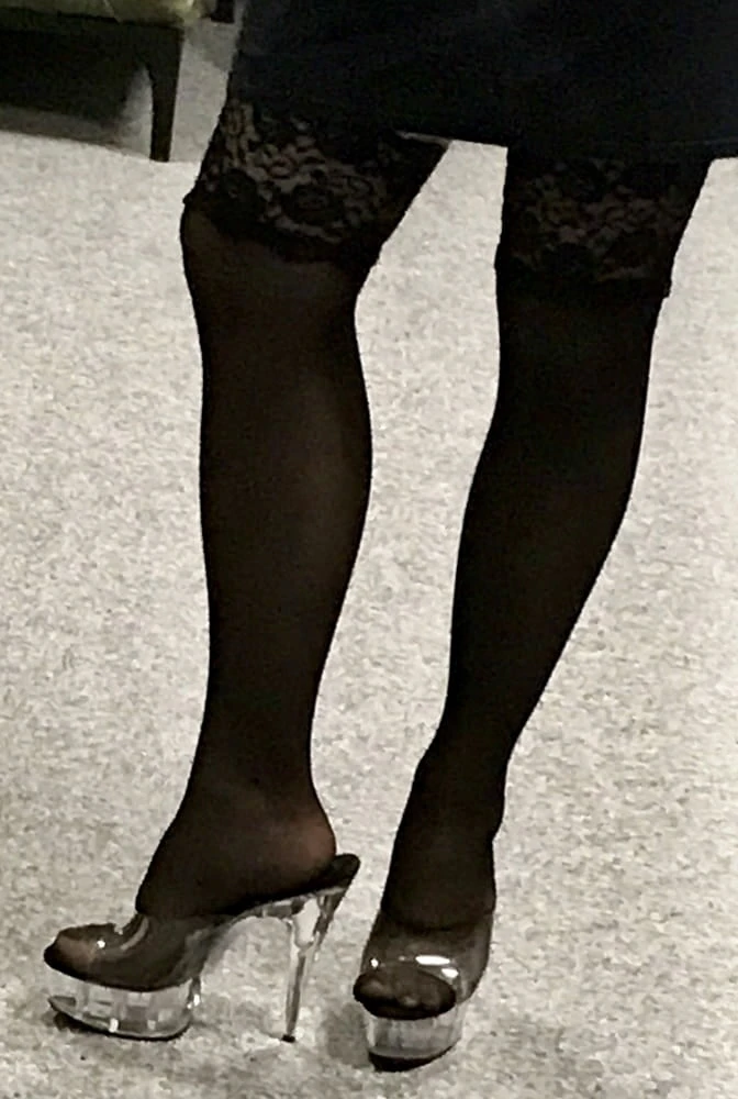 Sexy black stockings #7