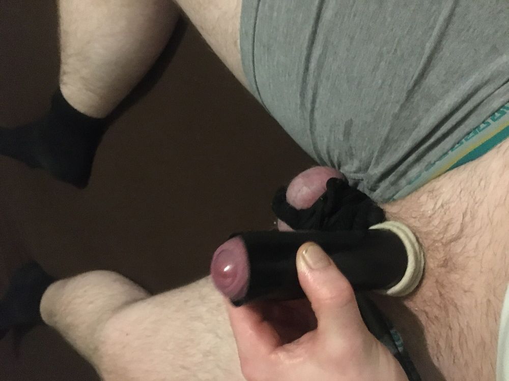 Bound Dick And Balls And Homemade Cocksleeve  #11