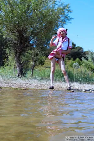 astolfo water fun trap cosplay         