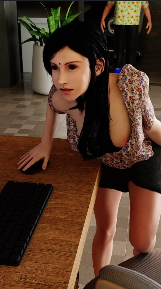 Jasmine nude in office  #4
