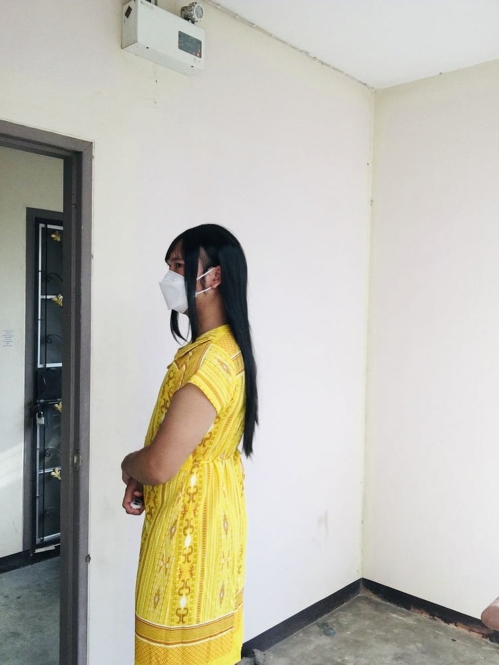 Dress Yellow Teen ladyboy #17