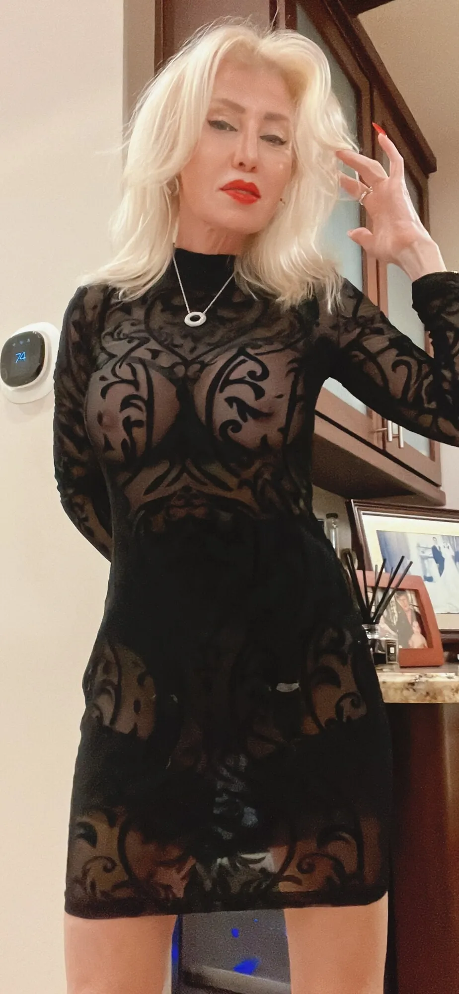 Going out in a sheer dress again 