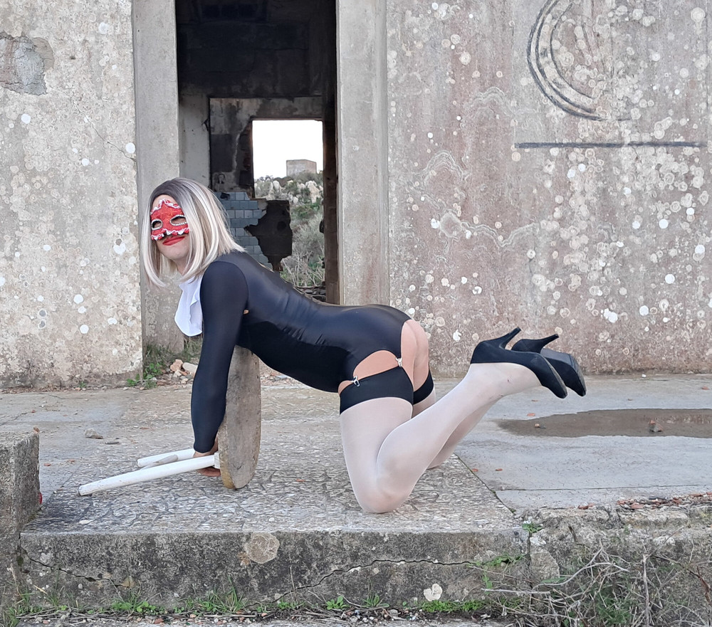 Kinky Perverted Nun in Nylon Stockings and High Heels #20