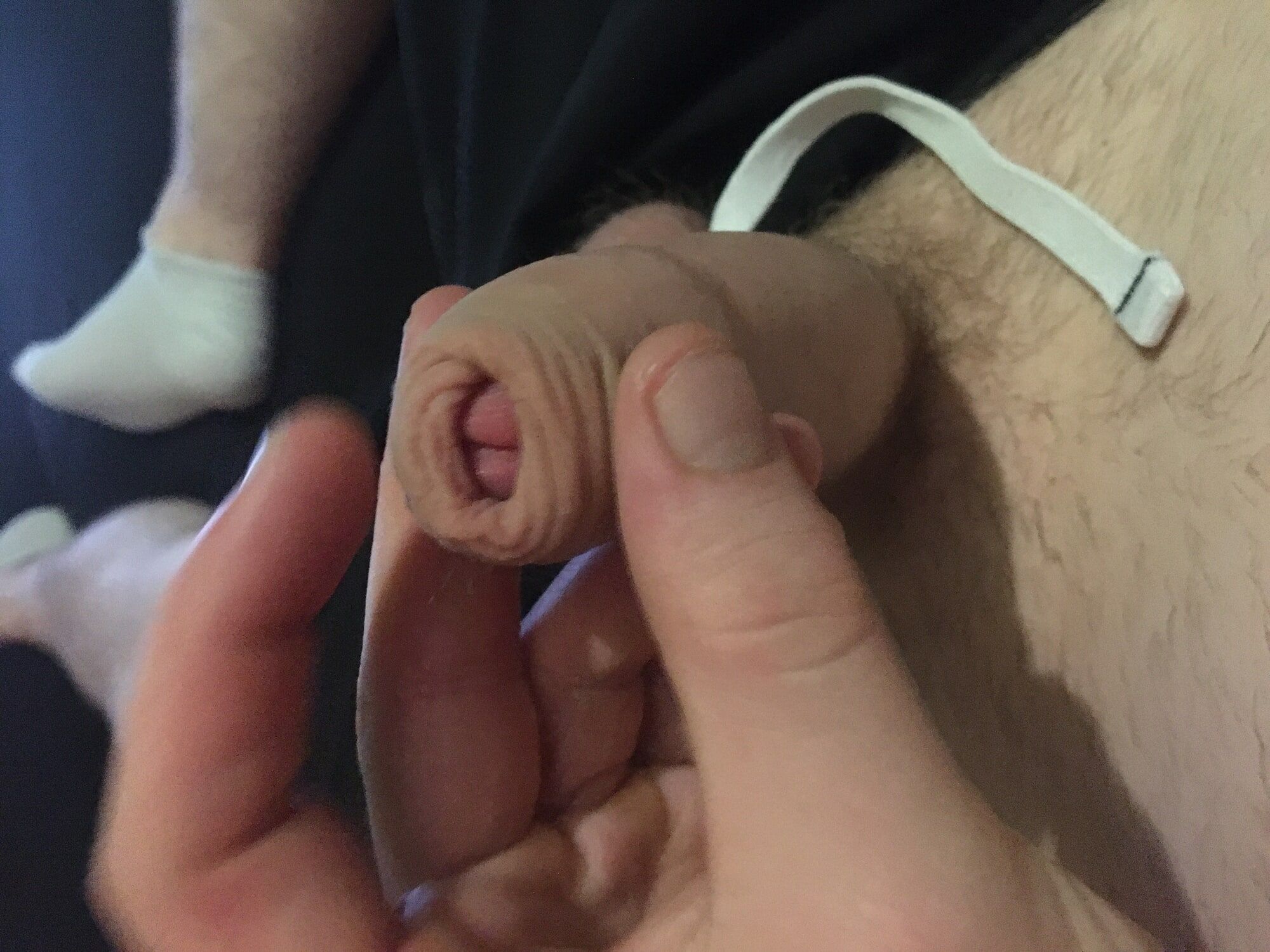 Hairy Dick And Balls Bondage Play With White Socks #51