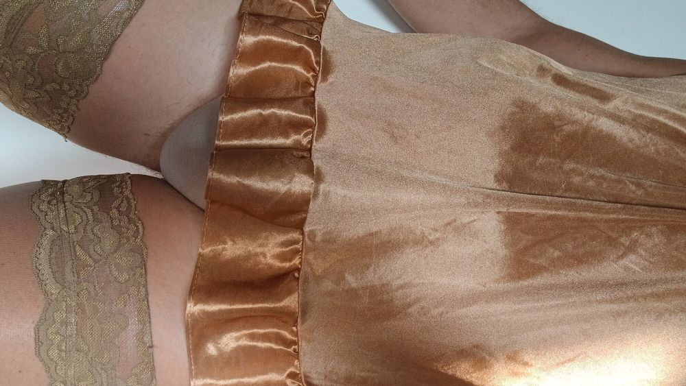 Sexy BROWN tight lingerie with a matching nightie #2