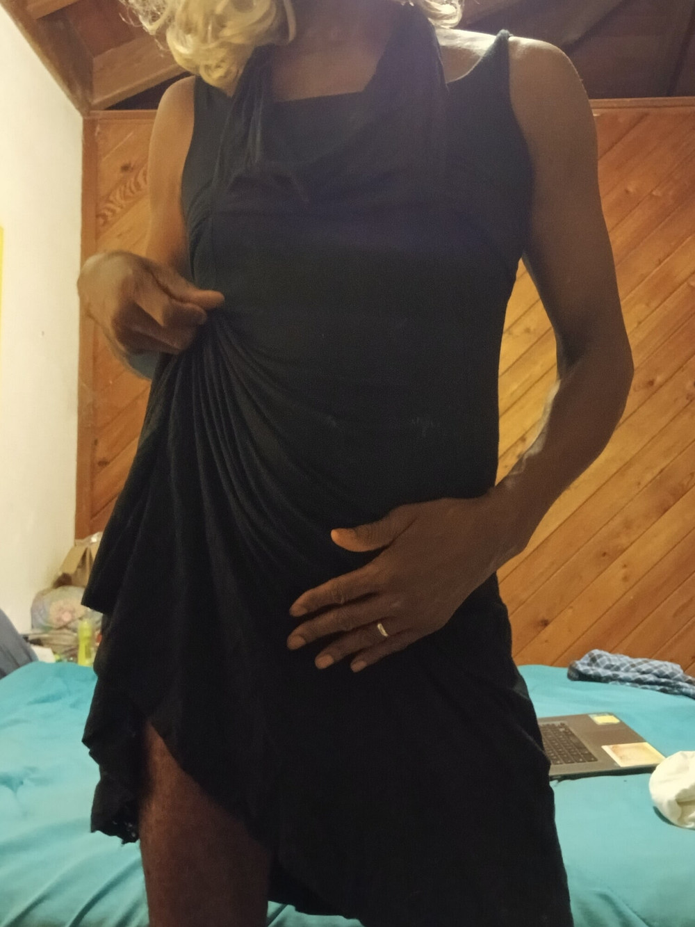 CD with BBC in black dress #2