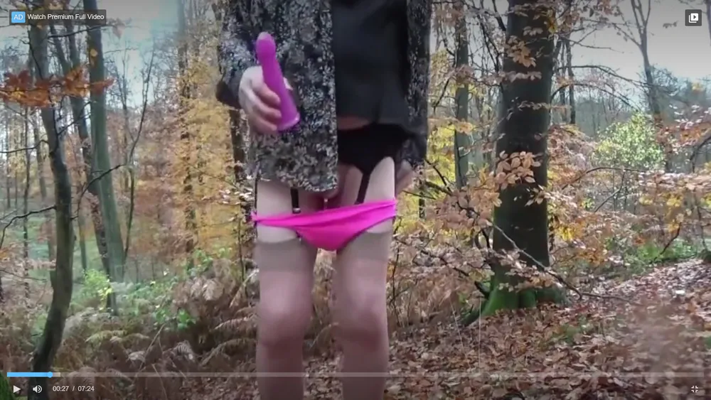 Transgender Travesti Lingerie Anal Dildo Outdoor #3