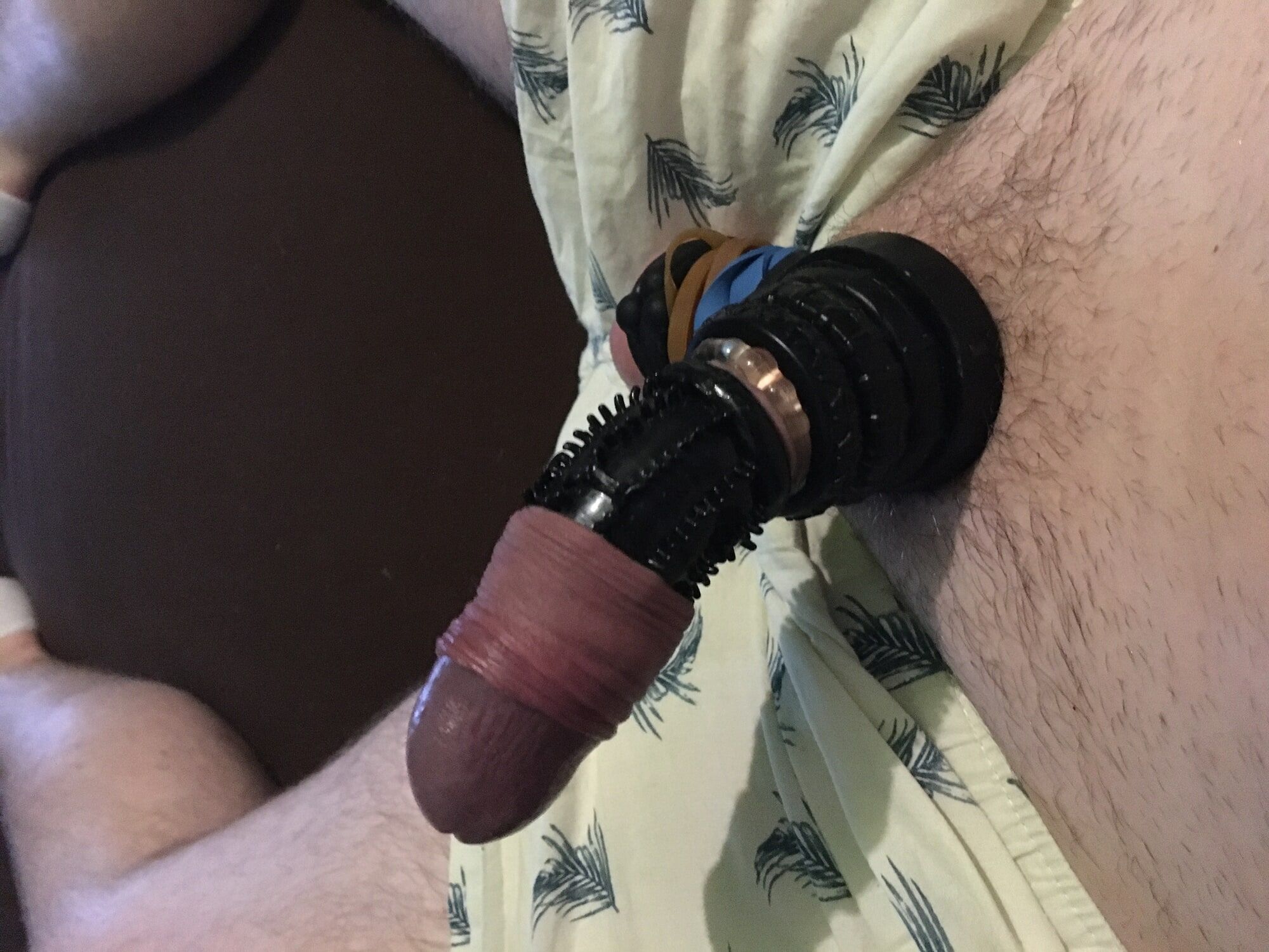 Cock Bondage With Rings Cocksleeve And Rubber Bands #20