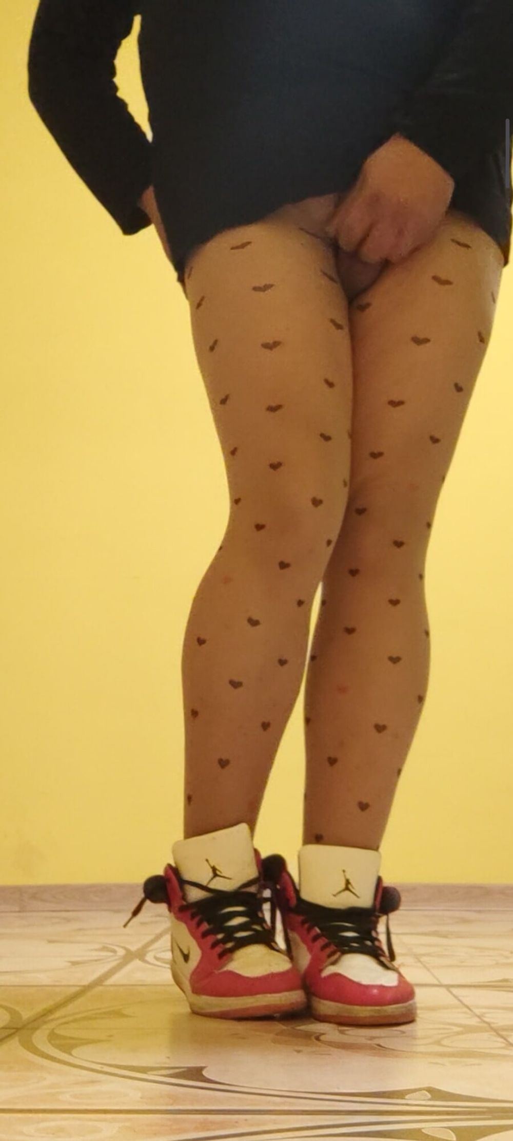 Ripple pantyhose on me #12