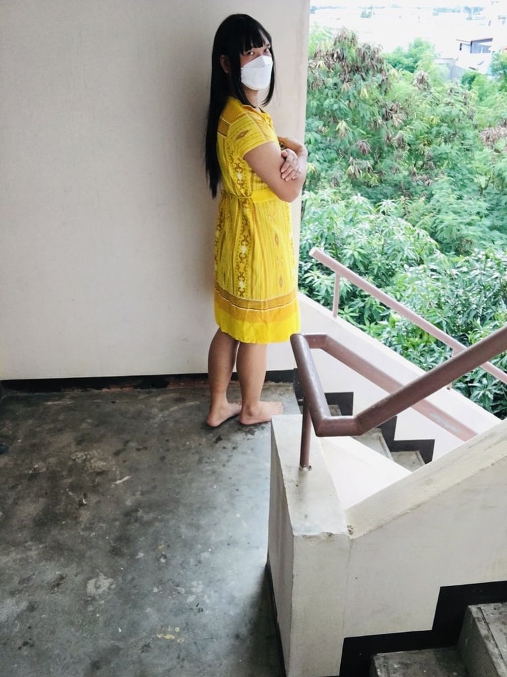 Dress Yellow Teen ladyboy #27