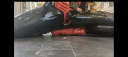 alison in rubber         