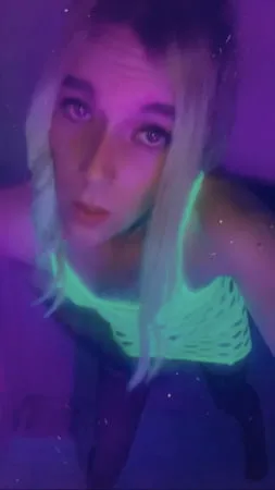 blacklight minidress babe         