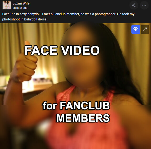 Video facial para club de fans