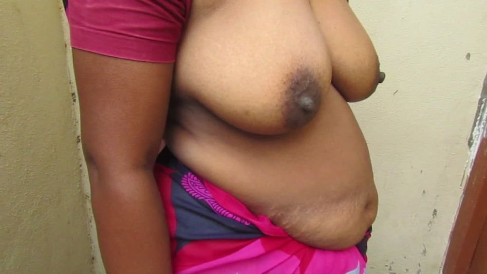 tamil aunty standing to show her boobs  very hot #53