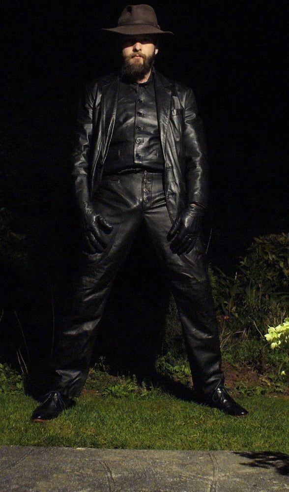 Leather Master outdoors at night #21